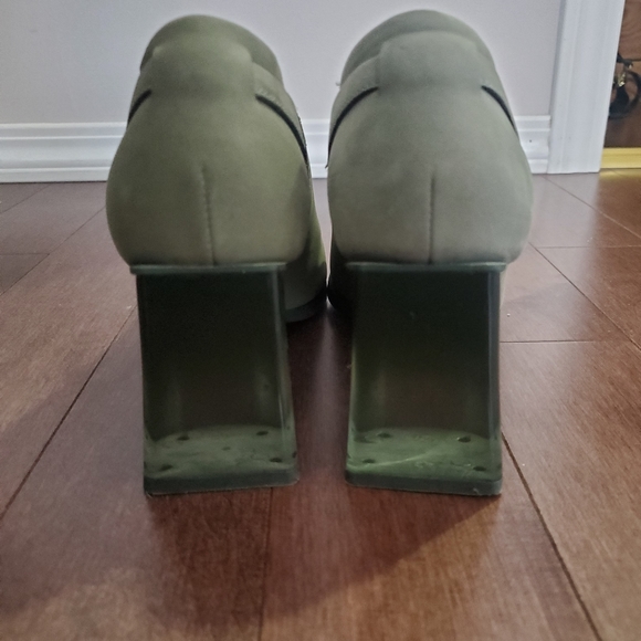 Green Camper Ankle Boots with Translucent Heel - Picture 4 of 5